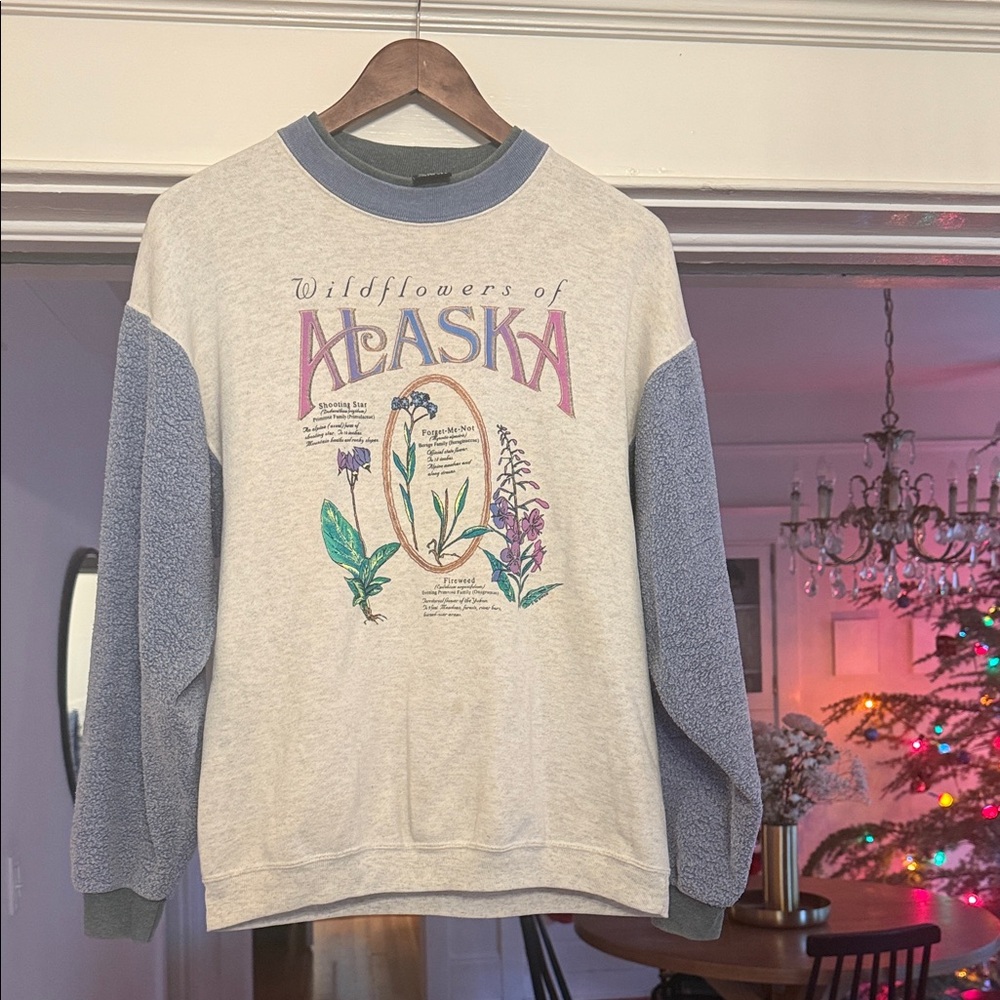 H.L. Miller Wildflowers of Alaska Vintage 90’s Sweatshirt
